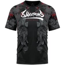 8 WEAPONS Functional T-Shirt, Hit 2.0, black-red, XXL, Size: 2XL, Colour: Schwarz