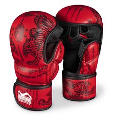 Gants de sparring MMA  Muay Thai, Taille: S/M, Couleur: Rouge