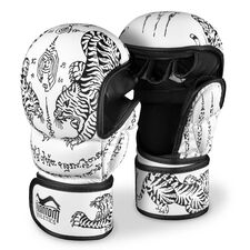 Gants de sparring MMA Muay Thai, Taille: L/XL, Couleur: Blanc