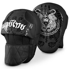 Muay Thai Focus Mitts, Size: One Size, Colour: Schwarz