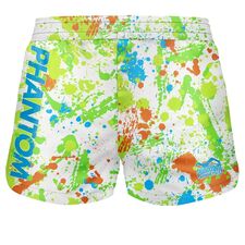 Fightshorts FUSION Splatter /Neon, Size: M, Colour: Weiss