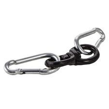 Swivel + 2 snap hooks, Colour: Schwarz