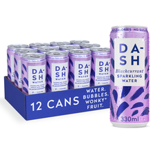 Flavored sparkling water 330ml Dash (set of 12) | Cassis