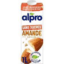 Alpro Mandel-Drink ohne Zucker 1L (Packung mit 8 )