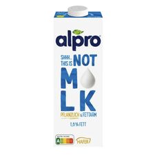 Shhh this is not m*lk" oat drink 1.8% 1L Alpro (pack of 8)