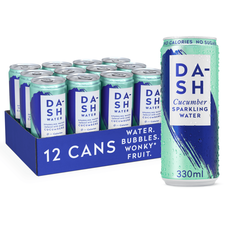 Flavored sparkling water 330ml Dash (set of 12) | Cucumber