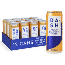 Eau pétillante aromatisée 330ml Dash (lot de 12) | Mangue