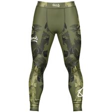 8 WEAPONS Compression Pants, Hit 2.0, olive-black, S, Size: S, Colour: Khaki