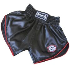8 WEAPONS Muay Thai Short - Retrofight - Black-Red, Colour: Schwarz, Size: XXL