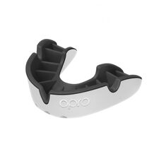 OPRO Self-Fit  Silver - White/Black, Size: One Size, Colour: Weiss
