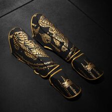 Protège-tibias Muay Thai - Limited Edition, Taille: L/XL, Couleur: Noir