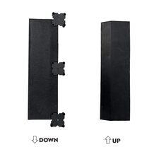 Edge railing for rubber flooring 100x100x2cm GladiatorFit