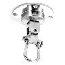Steel Screw Swivel, Size: One Size, Colour: Silber