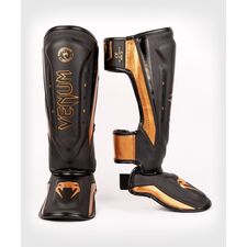 Venum Elite Evo Shinguards, Couleur: Noir, Taille ne pas utiliser: M