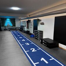 Graduated artificial turf "Sled Track GladiatorFit | Blau 1000x200 CM