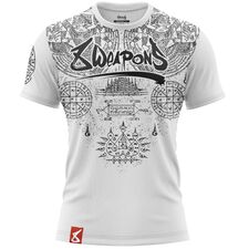 8 WEAPONS T-Shirt, Yantra, white, XXL, Size: 2XL, Colour: Grey