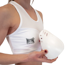 Sports Bra with Removable Cups, Size: L, Colour: Weiss