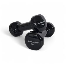 Vinyl fitness dumbbells GladiatorFit (set of 2) | 2 x 1 KG