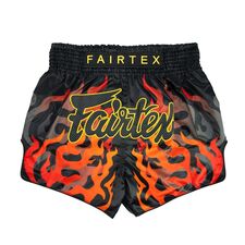 Muay Thai Shorts Fairtex Volcano, Size: L, Colour: Orange
