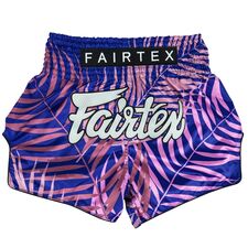 Muay Thai Shorts Fairtex Enchanted Jungle, Size: L, Colour: Violett