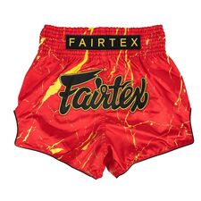 Muay Thai Shorts Fairtex Inferno, Size: M, Colour: Rot
