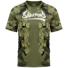 8 WEAPONS Functional T-Shirt, Hit 2.0, olive-black, XXL, Size: 2XL, Colour: Khaki