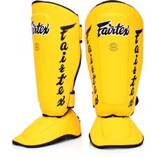 Shin guards Fairtex SP7 Twister Detachable, Size: L, Colour: Yellow
