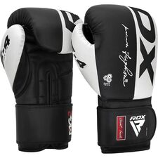Boxing Gloves Rex F4 White/Black-16OZ, Colour: Weiss, OZ: 16oz