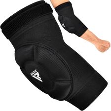 Hosiery Elbow Foam Black/White-S, Size: S, Colour: Schwarz