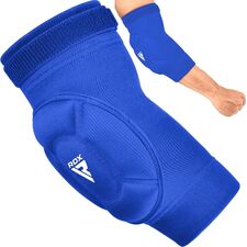 Hosiery Elbow Foam Blue/White-M, Size: M, Colour: Blue