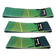 Poly Cotton Fabric Resistance Band Leaves Set (75098), Size: One Size, Colour: Multicolor