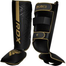 Shin Instep F6 Matte Golden-M, Size: M, Colour: Schwarz