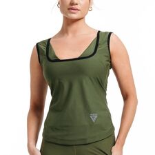 RDX Women's Sweat Jacket For Weight Loss, Size: L, Colour: Khaki