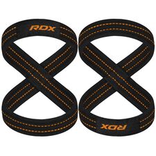 RDX Gym Lifting Cotton Straps, Size: L, Colour: Orange