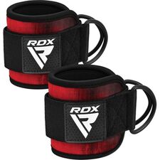 RDX A4 Ankle Straps For Gym Cable Machine, Colour: Rot