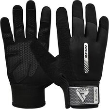 Gym Weight Lifting Gloves W1 Full Black, Size: S, Colour: Schwarz