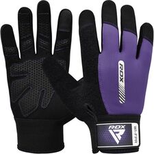 Gym Weight Lifting Gloves W1 Full Purple, Colour: Violett, Size: M