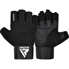 Gants de musculation W3 avec rembourrage EVA, Taille: M, Couleur: Noir