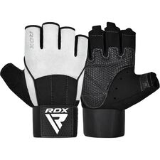 Gants de musculation W3 avec rembourrage EVA, Taille: XL, Couleur: Blanc