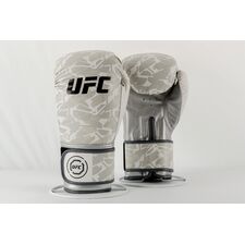 UFC Octagon Camo Boxing Gloves, Colour: Weiss, OZ: 12oz