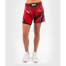 Short de combat UFC Authentic Fight Night - Coupe Longue, Couleur: Rouge, Taille ne pas utiliser: L