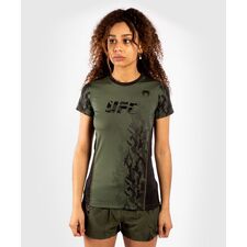T-shirt Technique Manches Courtes  UFC Authentic Fight Week, Taille: L, Couleur: Kaki, Taille ne pas utiliser: L