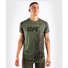 T-shirt Technique Manches Courtes  UFC Authentic Fight Week, Couleur: Kaki, Taille ne pas utiliser: XS