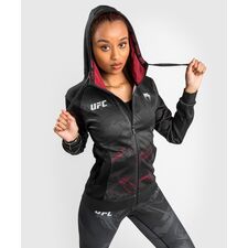 Sweat à capuche UFC Authentic Fight Week 2.0 Zip, Taille: L, Couleur: Noir