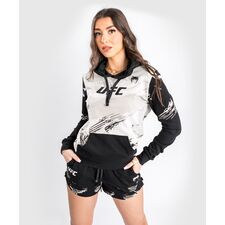 Sweat à capuche UFC Authentic Fight Week 2.3, Taille: L, Couleur: Blanc