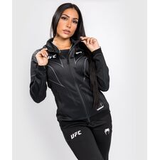 UFC Authentic Fight Night 2.0 Women's Walkout Hoodie, Size: S, Colour: Schwarz