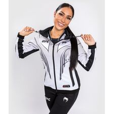 UFC Authentic Fight Night 2.0 Women's Walkout Hoodie, Size: L, Colour: Weiss