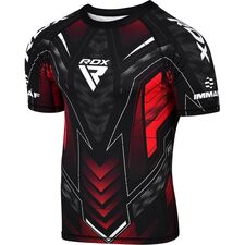 T-Shirt de compression IMMAF, Taille: S, Couleur: Rouge