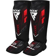 Neoprene Shin Instep IMMAF, Size: M, Colour: Rot