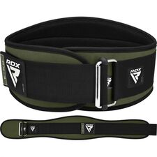 Weight Lifting Belt Eva Curve Rx3 Army Green-L, Size: L, Colour: Green